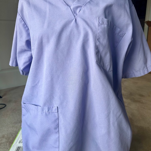Scrubs Top & LONG Bottoms- Inseam 34” Size M Lilac (can be hemmed) - Picture 2 of 2
